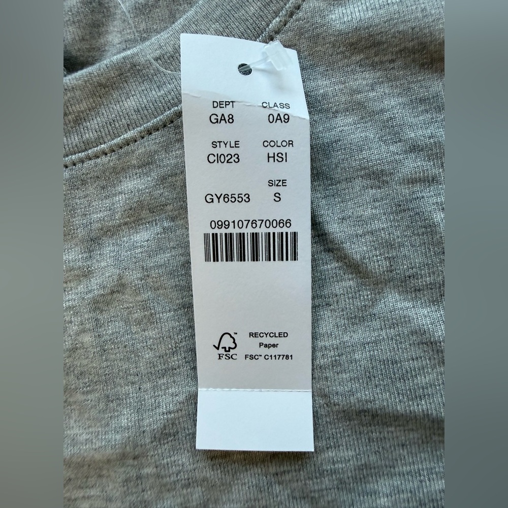 NWT J. Crew Refined Rib Elbow-Sleeve T-Shirt Heather Gray Silver Size S C1023 - Picture 10 of 15